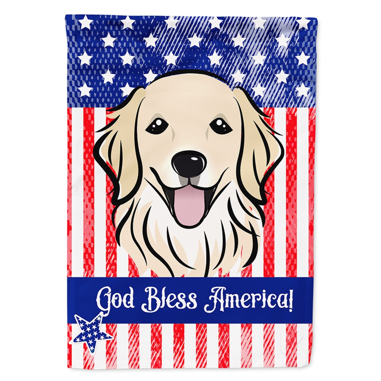 "Caroline's Treasures BB2135GF Golden Retriever Garden Flag, Small, Multicolor"